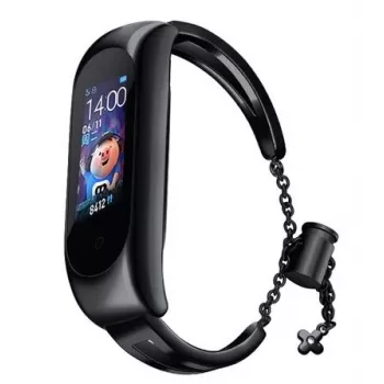 iLike kovový náramok pre Xiaomi Mi Band 6 / 5 / 4 / 3 čierny