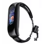 iLike kovový náramok pre Xiaomi Mi Band 6 / 5 / 4 / 3 čierny