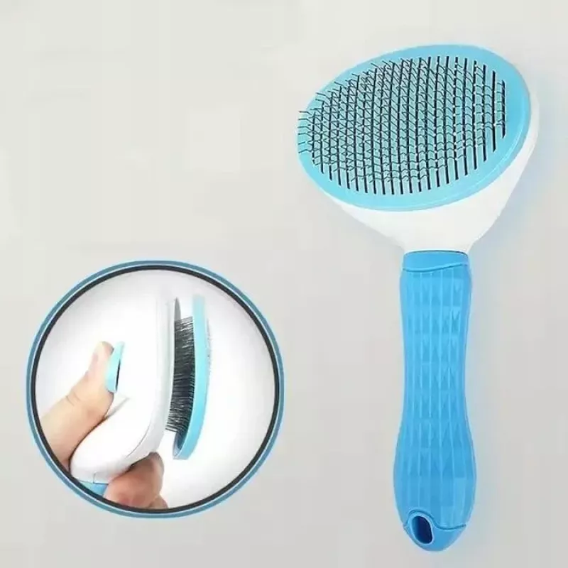 iLike Smart Pet Comb pre psov a mačky – mäkká silikónová odstraňovacia kefa na srsť 15–25 mm