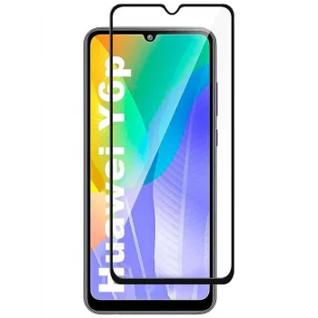 iLike Samsung A22 (Huawei Y6p) 2.5D čierny rám Full Glue ochranná fólia displeja