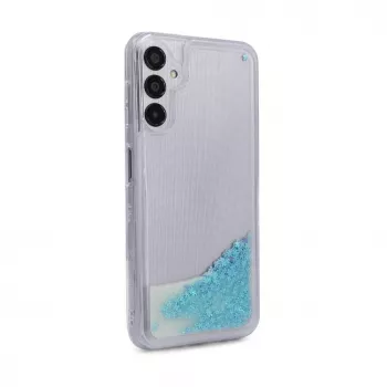 iLike Samsung Galaxy A14 5G silikónové puzdro Water Glitter modré