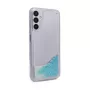 iLike Samsung Galaxy A14 5G silikónové puzdro Water Glitter modré
