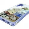 iLike Samsung Galaxy A15 Epoxy Cartoon kryt puzdro fialová biela