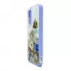 iLike Samsung Galaxy A15 Epoxy Cartoon kryt puzdro fialová biela
