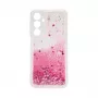 iLike Samsung Galaxy A15 silikónové puzdro Water Glitter ružová