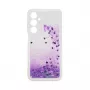 iLike Samsung Galaxy A15 silikónový kryt Water Glitter fialový