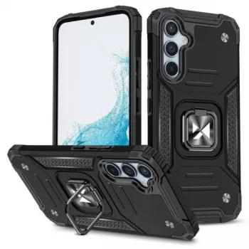 iLike Samsung Galaxy A34 5G Ring Armor puzdro čierna