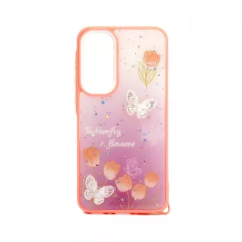 iLike Samsung Galaxy A35 EPOXY CARTOON kryt svetloružový