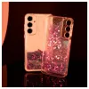 iLike Samsung Galaxy A35 silikónové puzdro Water Glitter ružová