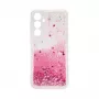iLike Samsung Galaxy A35 silikónové puzdro Water Glitter ružová