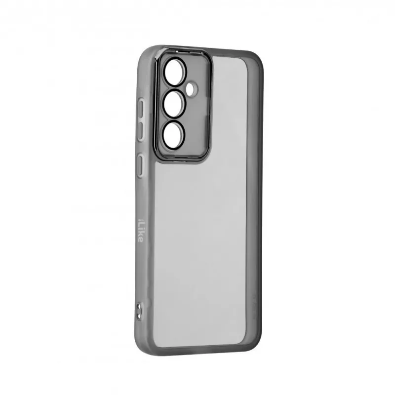 iLike Samsung Galaxy A35 transparentné puzdro s ochranou kamery čierne