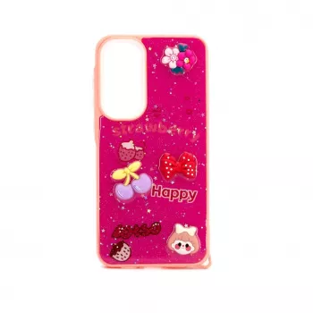 iLike Samsung Galaxy A55 Epoxy Cartoon kryt ružovočervený