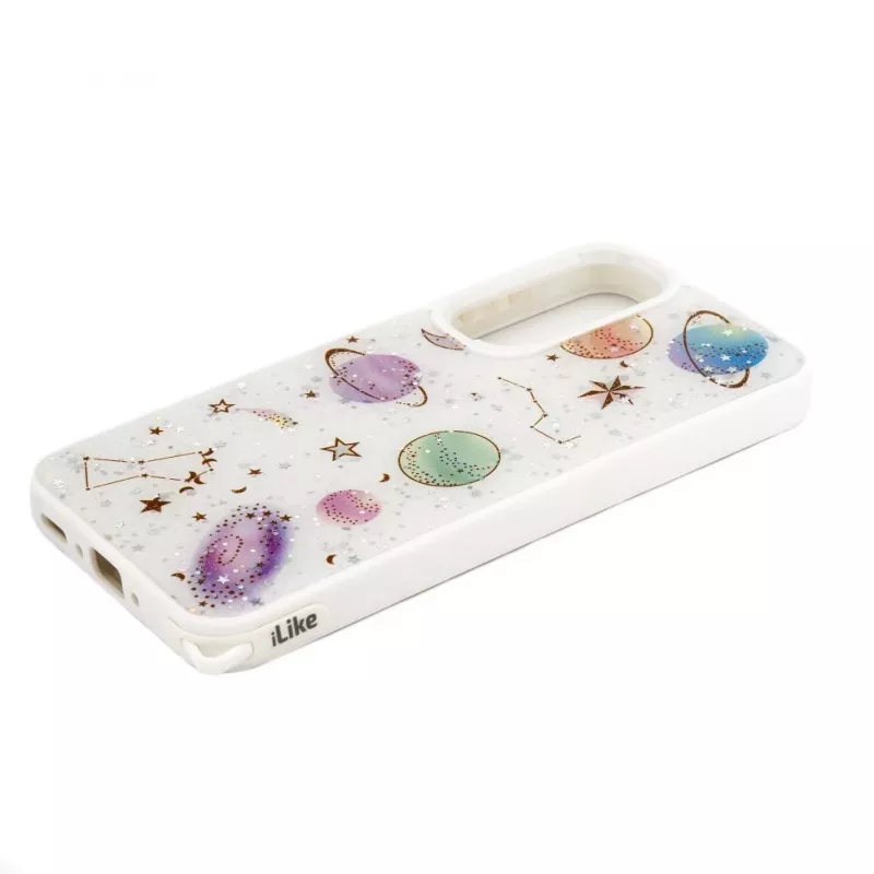 iLike Samsung Galaxy A55 Epoxy Cartoon kryt biely