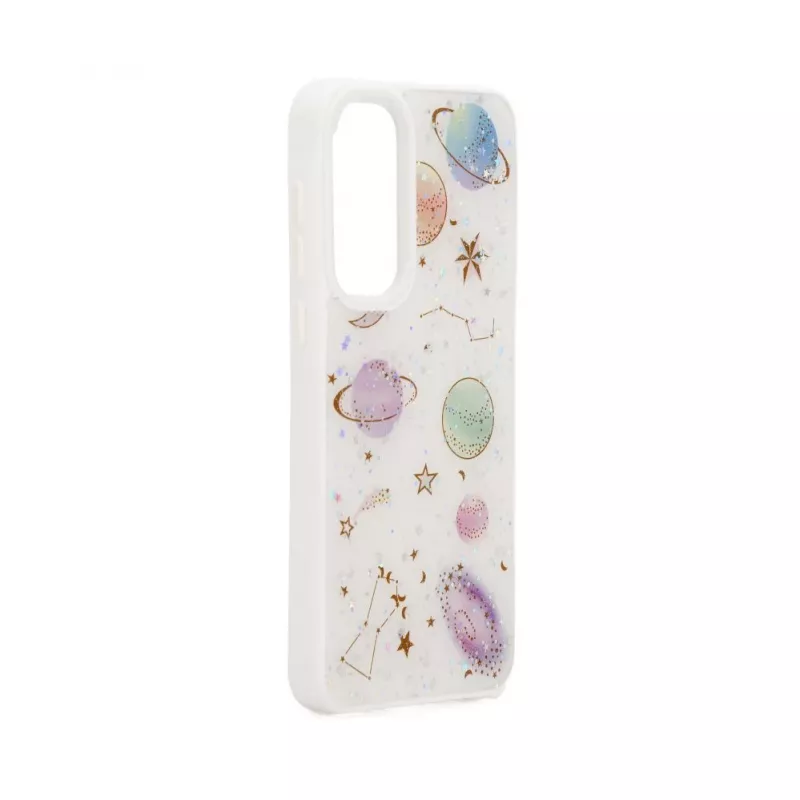 iLike Samsung Galaxy A55 Epoxy Cartoon kryt biely