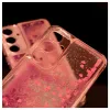 iLike Samsung Galaxy A55 silikónové puzdro Water Glitter ružová