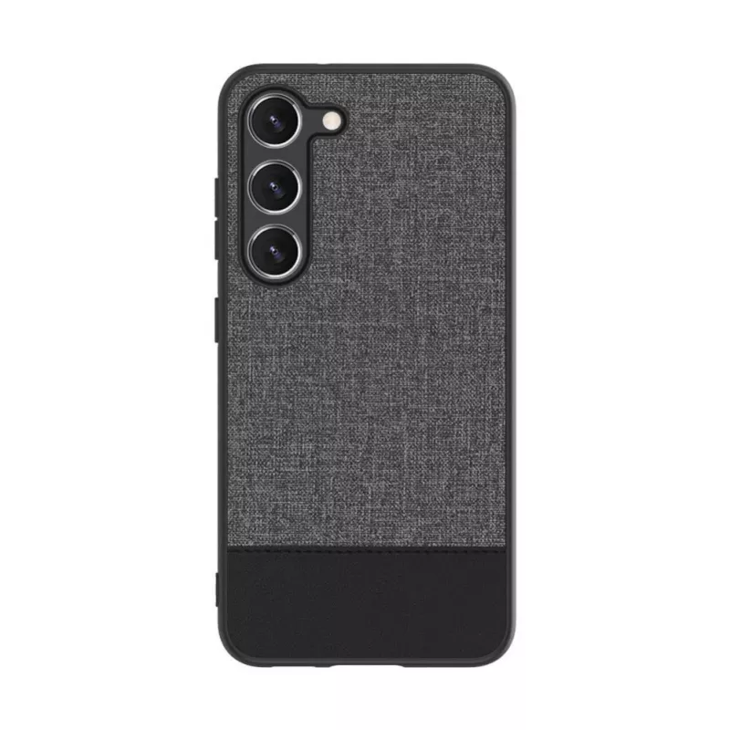 iLike Samsung Galaxy S23 kryt na zadnú stranu plast koža sivý