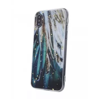 iLike Samsung Gold Glam puzdro pre Samsung Galaxy A14 4G / A14 5G Feathers