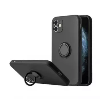 iLike Silicone Ring puzdro pre Xiaomi Redmi 9C / 10A čierne