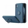iLike silikónové puzdro s prsteňom pre Xiaomi Redmi Note 10 Pro / Pro Max - modré
