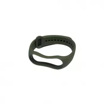 iLike silikónový náramok pre Xiaomi Mi Band 5 / 6 / 7 (18x250mm) khaki zelený