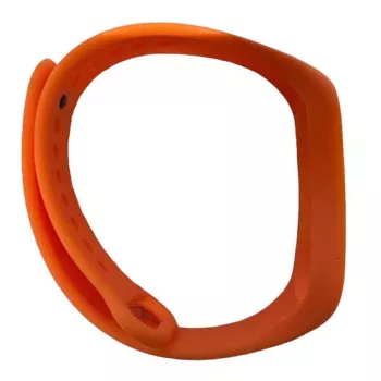 iLike silikónový remienok pre Xiaomi Mi Band 5 / 6 / 7 (18x250mm) oranžový