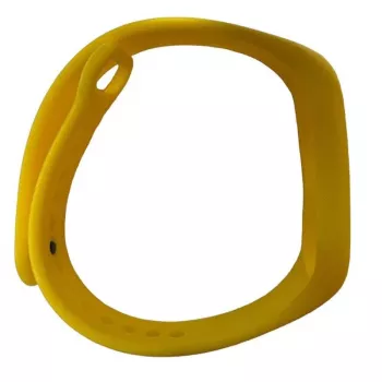 iLike silikónový náramok pre Xiaomi Mi Band 5 / 6 / 7 (18x250mm) žltý