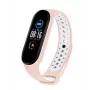 iLike silikónový náramok remienok pre Xiaomi Mi Band 5 Dots ružový biely