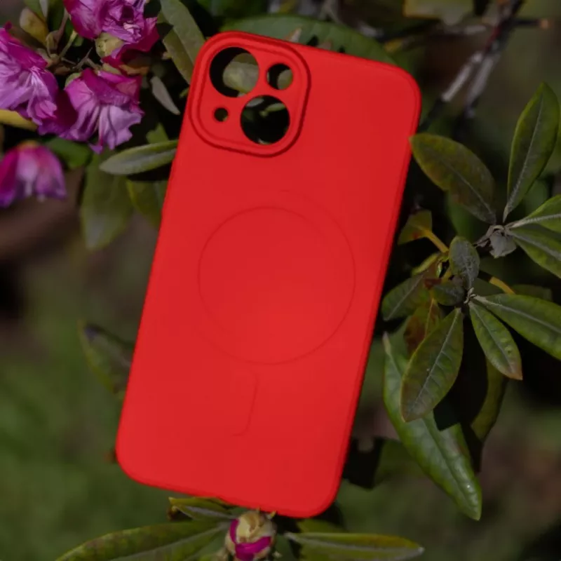iLike Simple Color Mag puzdro pre Samsung Galaxy A57 5G červená