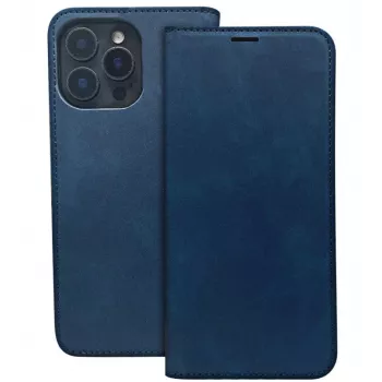 iLike Smart Suede puzdro pre Samsung Galaxy A55 5G - navy blue