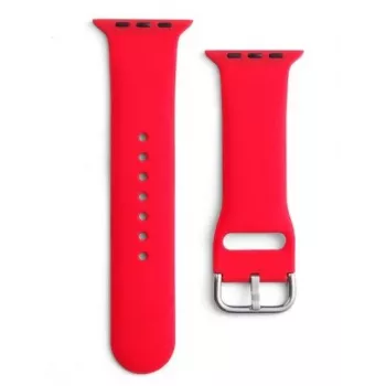 iLike Strap APS silikónový remienok pre Apple Watch 8/7/6/5/4/3/2/SE (41/40/38 mm) červený