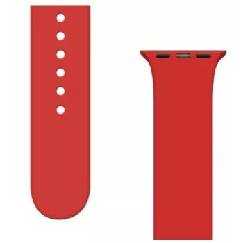 iLike Strap APS silikónový remienok pre Apple Watch Ultra / Series 8/7/6/5/4/3/2 / SE (45/44/42mm) - červená