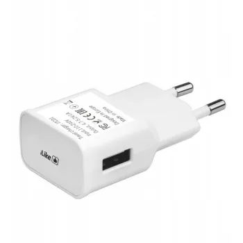 iLike cestovná nabíjačka ITC01 biela - 5W USB-A nástenná nabíjačka s EU konektorom