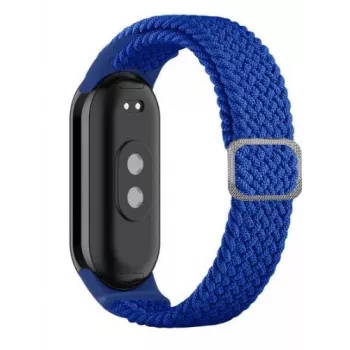 iLike Universal Mi Band 8 náramok pletený textilný remienok modrý