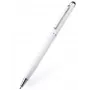 iLike Universal PN1 2-in-1 kapacitný dotykový stylus s guľôčkovým perom biela