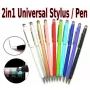 iLike Universal PN1 univerzálne 2-in-1 kapacitné dotykové pero s guľôčkovým perom (smartfón a tablet) fialové