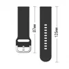 iLike Universal Strap TYS remienok na smartwatch 20 mm čierny