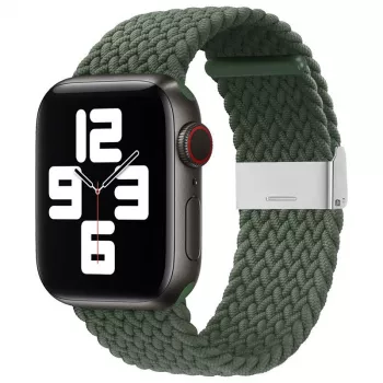 iLike Watch 38/40/41mm remienok z pletenej látky zelený