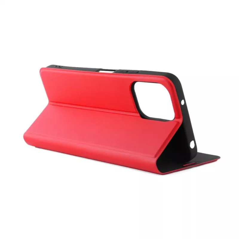 iLike Xiaomi Redmi 12 knižné puzdro Slim červená