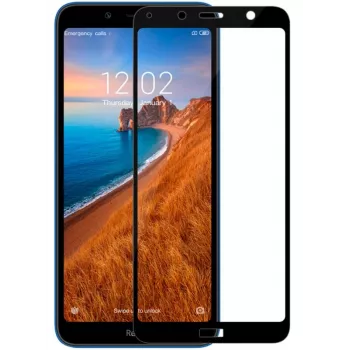 iLike Xiaomi Redmi 7A 2.5D čierny rám Full Glue tvrdené sklo ochranná fólia displeja