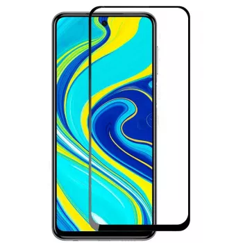 iLike Xiaomi Redmi Note 9 / Redmi 9T / Poco M3 čierny rám Full Glue tvrdené sklo ochranné sklíčko na displej