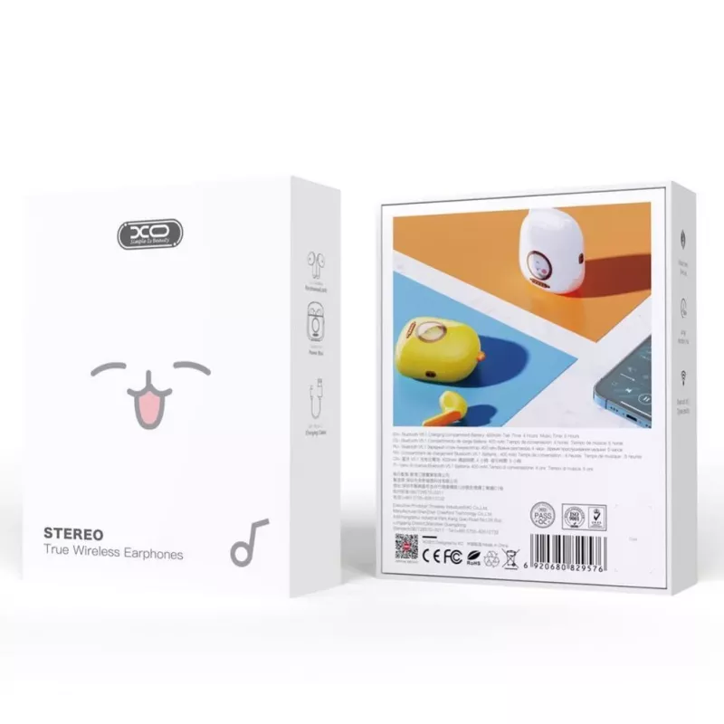 iLike XO slúchadlá Bluetooth G6 TWS biele