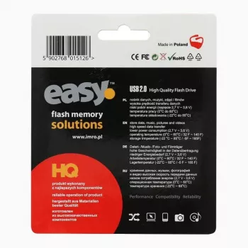 Imro IMRO pendrive EASY (ECO) 16GB USB 2.0 flash disk - čierna