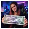 INCA herná klávesnica RGB GraySwitch USB-C/BT 2,00 m biela (IKG-455)