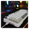INCA herná klávesnica RGB GraySwitch USB-C/BT 2,00 m biela (IKG-455)