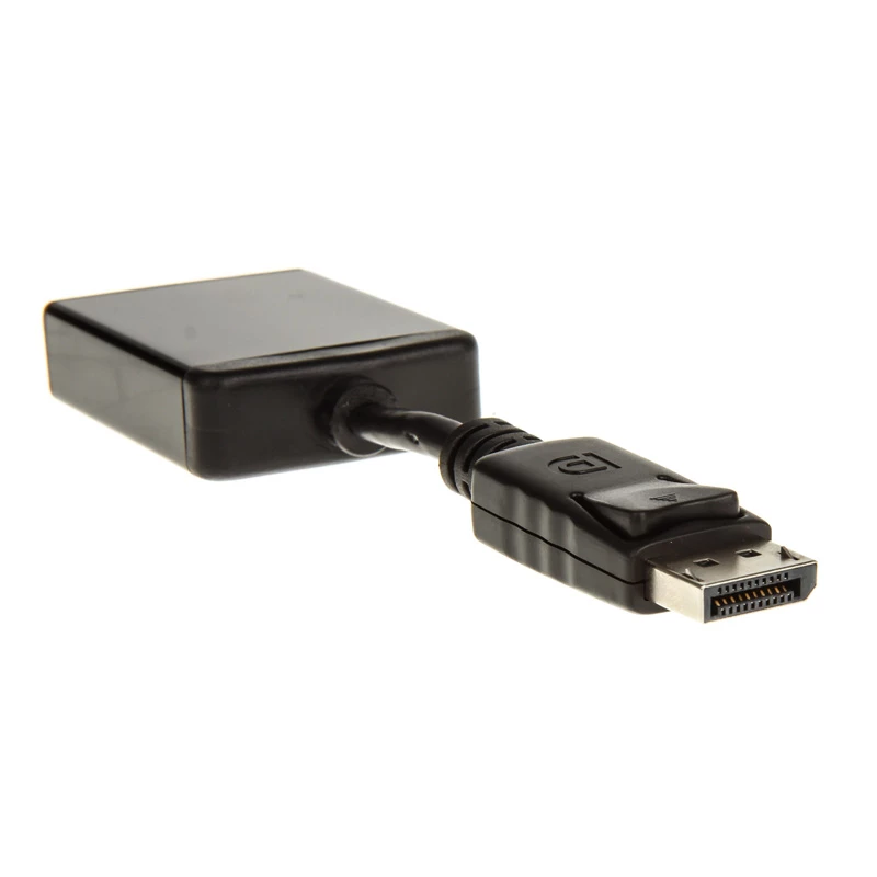 InLine adaptérový kábel DisplayPort, DisplayPort samec na DVI-D 24+5 samica, čierny, 0,2m