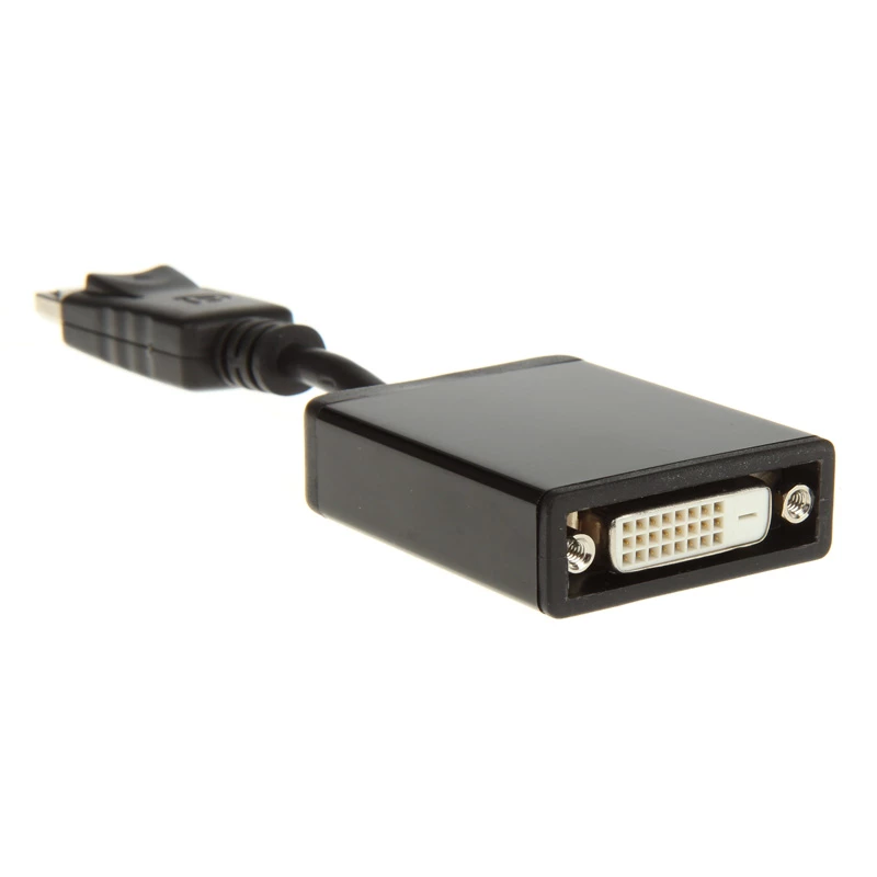 InLine adaptérový kábel DisplayPort, DisplayPort samec na DVI-D 24+5 samica, čierny, 0,2m