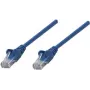 Intellinet Cat6 UTP patch kábel, RJ-45 konektor samec na RJ-45 konektor samec, 25 cm, modrý, zaliaty chránič proti zlomeniu 739931