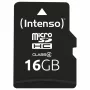 Intenso 16GB MicroSDHC Class 4 pamäťová karta s SD adaptérom, až 21 MB/s rýchlosť čítania, čierna