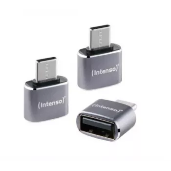 Intenso A480C adaptér USB-A na USB-C, USB 3.0, čierna