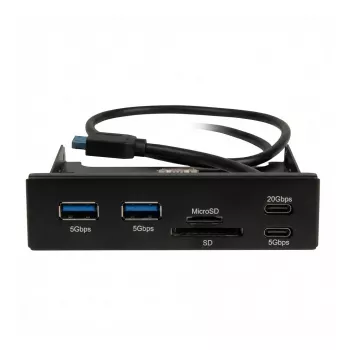 Inter-Tech Argus CI-22 interná čítačka kariet pre 3,5-palcovú pozíciu, USB 2.0, multi karta – čierna